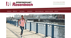 Desktop Screenshot of orthopaedie-rosenbach.de