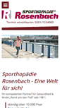 Mobile Screenshot of orthopaedie-rosenbach.de